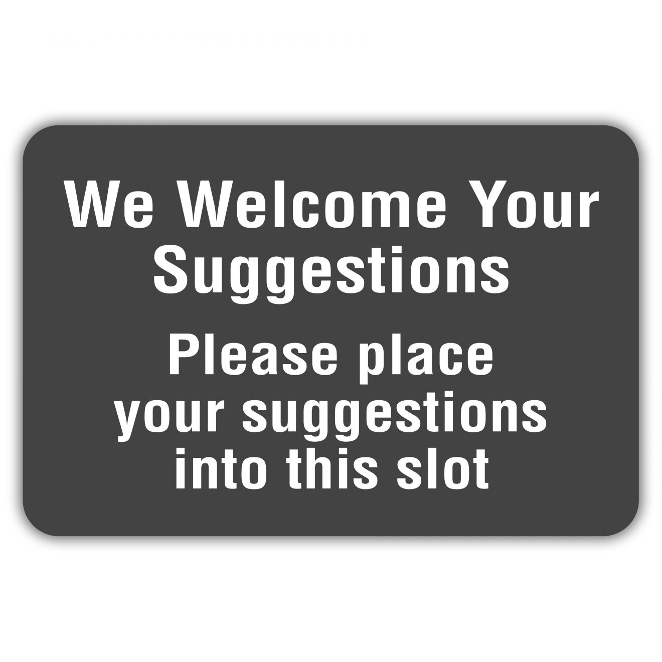 Suggestion Box Sign American Sign Letters