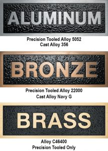 custom plaque materials
