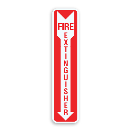 Fire Extinguisher Safety Sign Oblong Shaped