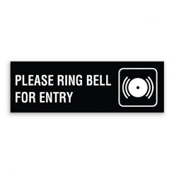 Please Ring Bell for Entry Sign with Bell Logo