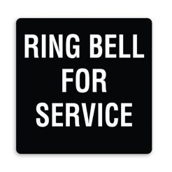 Ring Bell for Service - Plain