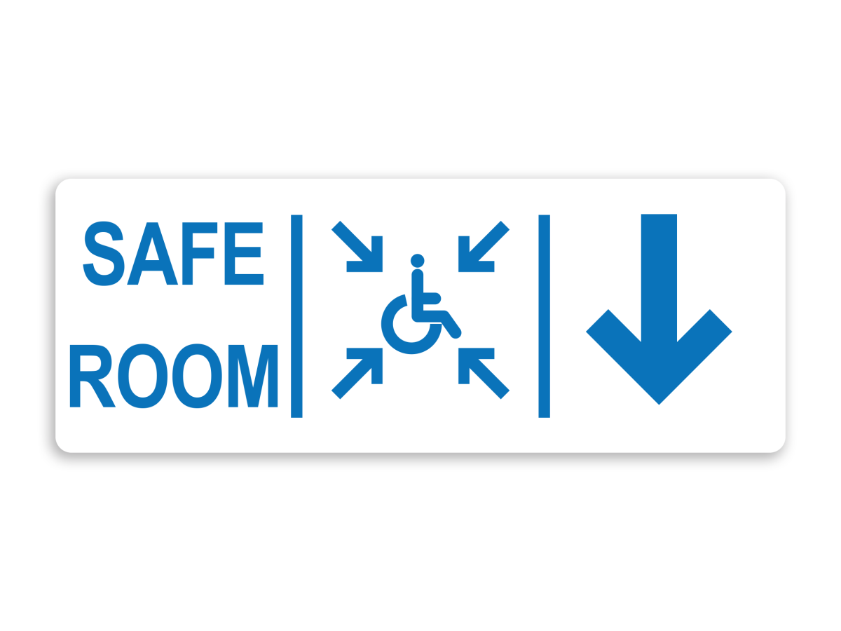 Safe Room Signs - American Sign Letters