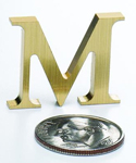 Mini Brass Letters