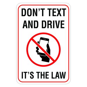 No Cell Phone Signs - American Sign Letters