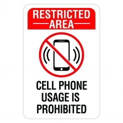 No Cell Phone Signs