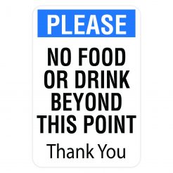 No Food or Drink Signs