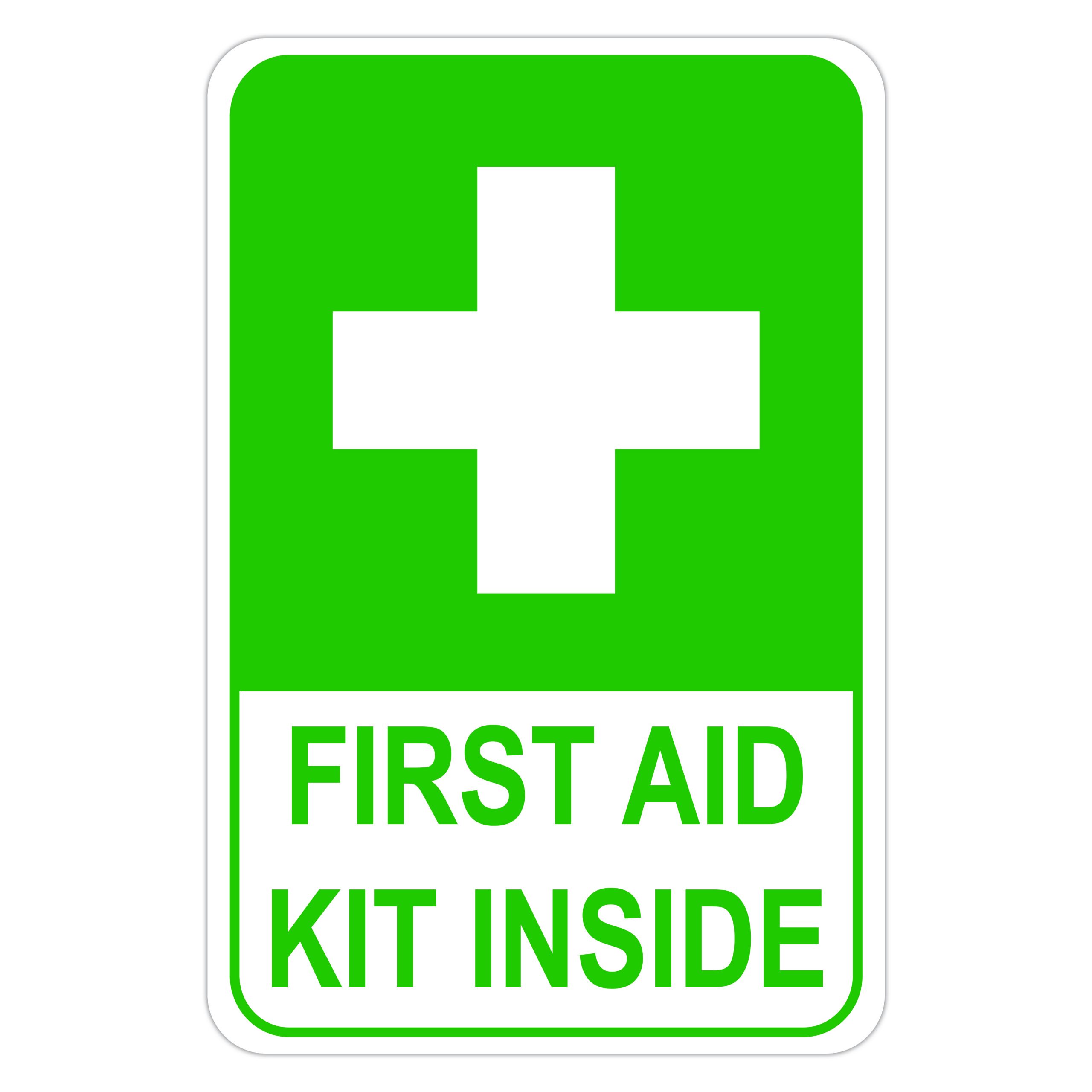 First Aid Kit Inside - Green - PVC Hook and Loop Patch – Stinking