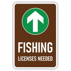 Permitted Fishing Signs