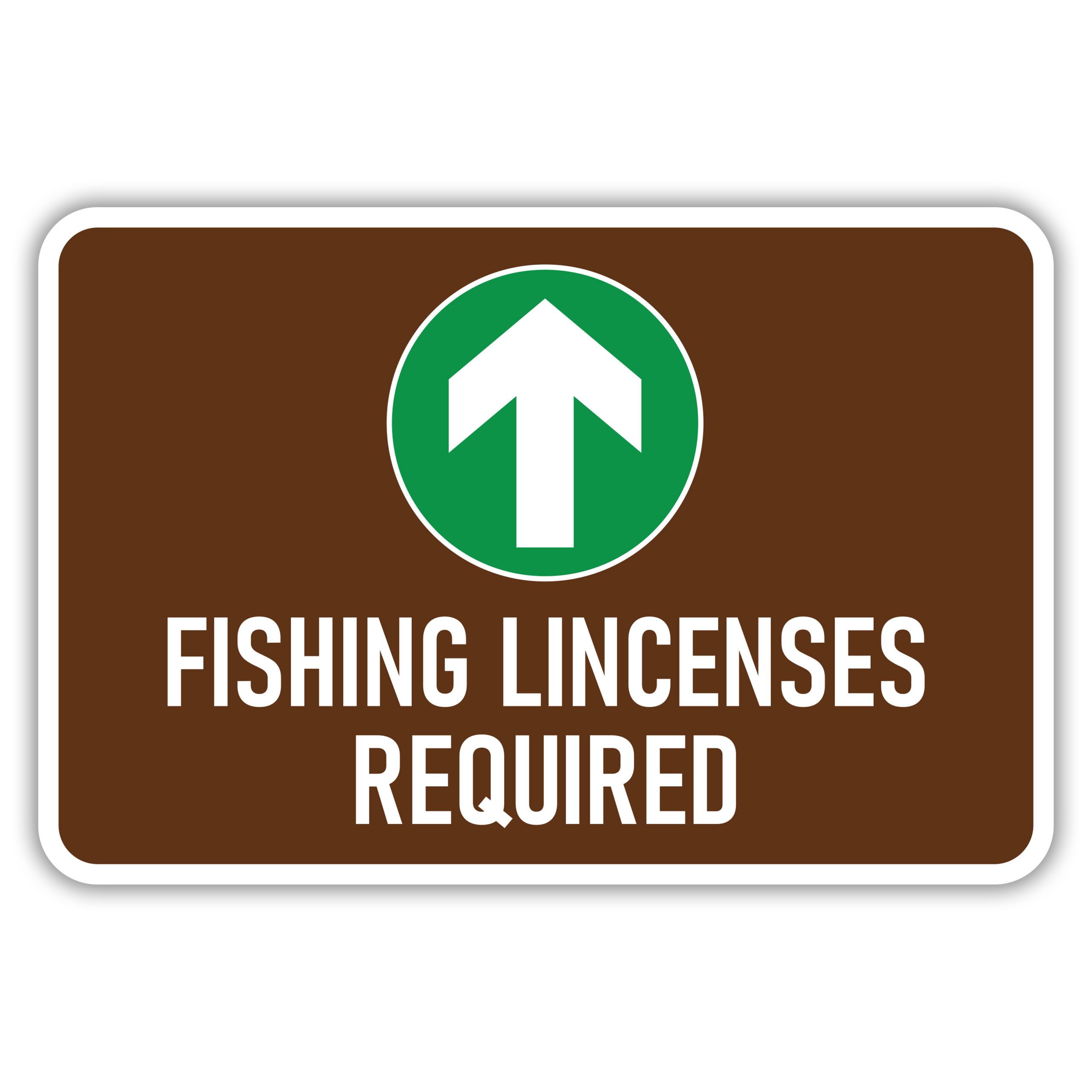 Permitted Fishing Signs - American Sign Letters