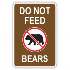 No Feeding Animal Signs