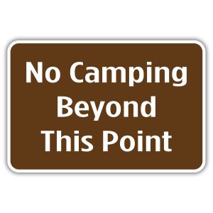 Campground Guide Signs
